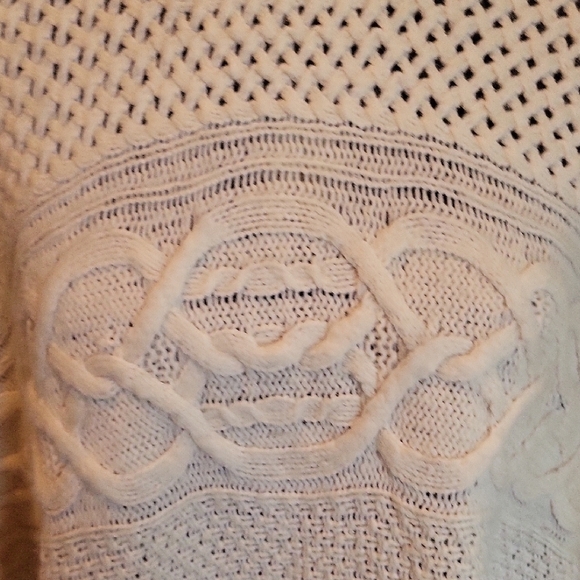 Ralph Lauren Ivory Turtleneck Poncho - Picture 4 of 7